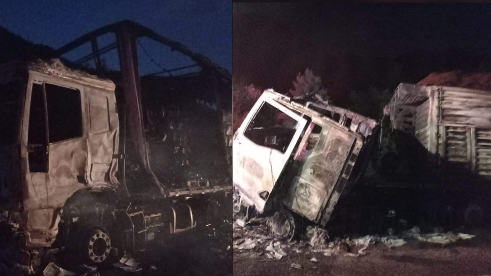 TARSUS OTOYOLUNDA MEYDANA GELEN KAZADA 2 TIR ALEV ALEV YANDI