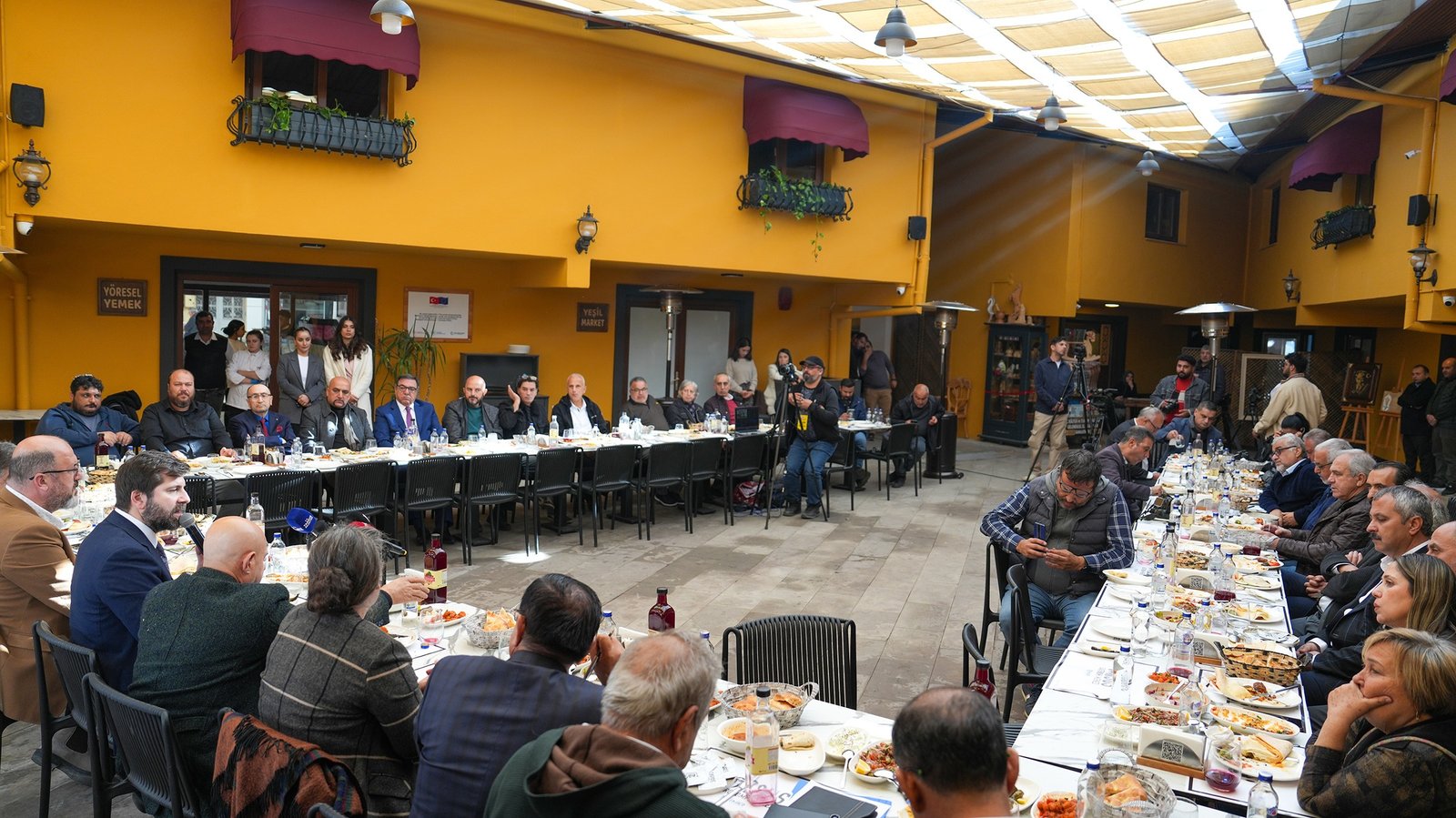 BAŞKAN BOLTAÇ BASIN MENSUPLARI İLE BİR ARAYA GELDİ